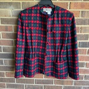 Carlisle Women's Red and Green Jacket size 8
